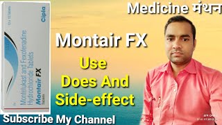 Montair FX Tablet  AllegraM Tablet  Montelukast amp fexofenadine Tablet HistafreeM Tablet  Hindi [upl. by Shiekh]