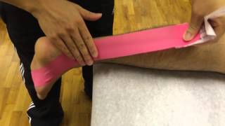 Flexor Digitorum Longus Taping KTape [upl. by Ayekam]