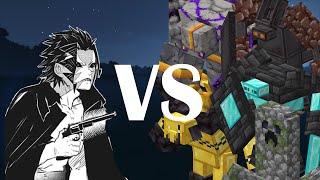 Hairo VS Golemanias Golem  Golemania X Demon Slayer Minecraft [upl. by Parks]