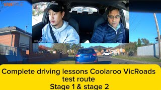 Complete driving lessons Coolaroo  VicRoads test route stage 1 and stage 2 melbourne [upl. by Nolham]