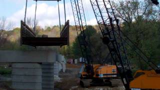 Mary Lundby Trail Bridge Installation  Pinicon Ridge Parkmp4 [upl. by Tinya]