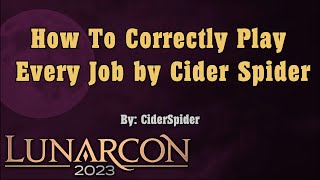 2023 Panel Room How to Correctly Play Every Job by CiderSpider [upl. by Eanaj]