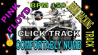 Comfortably Numb by Pink Floyd Drum Backing Track BPM 64 [upl. by Esilec]