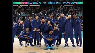 Watch Steph Currys Epic 3Pointers to Secure USAs 5th Straight Olympic Gold  Paris Olympics [upl. by Alvina179]