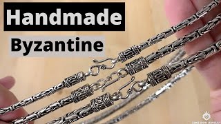 Handmade Oxidized Byzantine Chain Collection  Luke Zion Jewelry [upl. by Nielsen839]