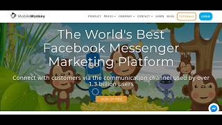 Mobile Monkey Review amp Tutorial  How To Setup A Facebook Messenger Bot [upl. by Cahra]