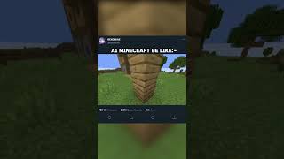 AI MINECEAFT BE LIKE 😢 minecraft viralshort shorts [upl. by Amrak]