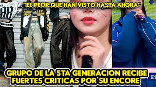 GRUPO DE LA 5TA GENERACION RECIBE FUERTES CRITICAS POR SU ENCORE quotEL PEOR QUE HAN VISTO HASTA AHORA [upl. by Aicilla]