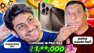 DYNAMOS DAD UNBOXING 16 PRO MAX  ANGRY REACTION 😠 [upl. by Rida95]