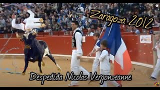 Despedida Nicolas Vergonzeanne y Arte de Mujer RECORTADORES CON TOROS ZARAGOZA 2012 [upl. by Emina]