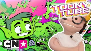 Toony Tube  Top 100 das Transformações do Beast Boy  Cartoon Network [upl. by Atyekram720]