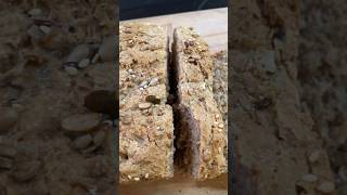 Multiseeded wholemeal bread for the win💯 youtubeshortshomebread breadseededloafmultiseeded [upl. by Anilatac519]