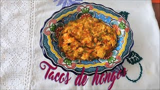 FÁCIL RECETA DE TACOS DE HONGOS [upl. by Hallagan114]