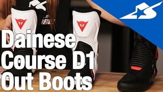 Dainese Course D1 Out Boots  Motorcycle Superstore [upl. by Lydia]