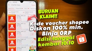 Cara menggunakan voucher shopee diskon 100 sd 500ribu edisi 1111 [upl. by Akahs489]