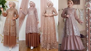 Model Gamis Brokat Terbaru 2023 Mewah dan Elegan [upl. by Aible]