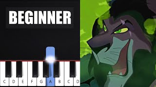 how to play quotBe Preparedquot on piano The Lion King [upl. by Stedmann]