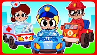 🚒 ¡El equipo de rescate está llegando 🚑 Canciones infantiles y rimas 🚒 [upl. by Yelrebmik]