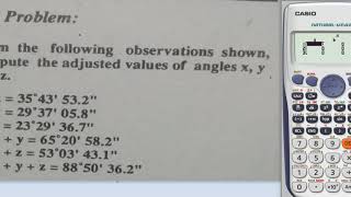 Geodesy  Least Square Method Example No 1 [upl. by Pylle]