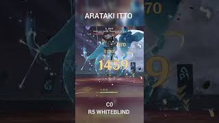 F2p Arataki Itto in 51 gaming genshinimpact aratakiitto genshin genshinimpactedit navia [upl. by Ledoux]