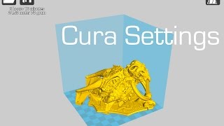 MONOPRICE Select Mini 3D Printer CURA SETTINGS  3D Printing [upl. by Nylissej]