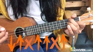 Tutorial de como Tocar CHACHACHA en Ukulele Aprende como Mutear y rasguear esta Linda Canción [upl. by Ahset]