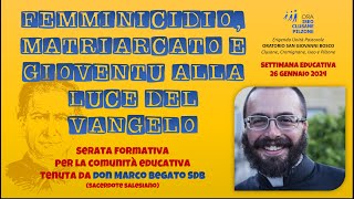 Serata formativa per la comunità educativa  incontro con Don Marco Begato SDB [upl. by Rednaeel]