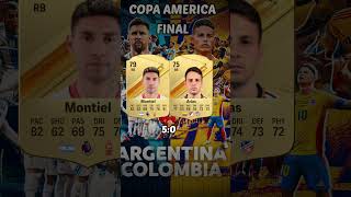 Argentina VS Colombia  FINAL En EA FC 24 ft Messi James Rodríguez Di Maria 🔥🥵 [upl. by Larianna]