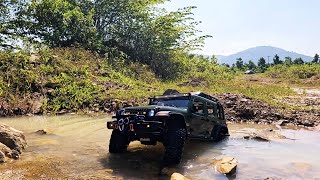 Giant 17​ Scale Jeep Wrangler RLAARLO MK07 4x4 Off Road Green body Adventure Off Road [upl. by Etnom]