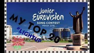 JESC 2018  MY TOP 20 [upl. by Marler972]