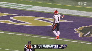 70yard TD Burrow Chase decimate Ravens with deep ball for six [upl. by Ailec]