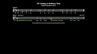 16th Sunday in Ordinary Time Gospel Acclamation Year B Australia [upl. by Sinnek]