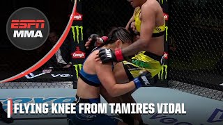 What a knee from Tamires Vidal 👀 UFCVegas64  ESPN MMA [upl. by Rinaldo]