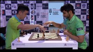 This is how OTB bullet chess looks like Vidit vs Nodirbek Tech Mahidra Global Chess League 2024 [upl. by Hamish889]