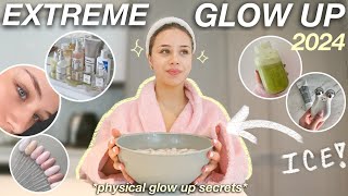 EXTREME 2024 GLOW UP physical self  self care habits  tips beauty treatments wellness rituals [upl. by Myrna418]