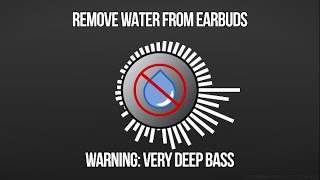 Sound to Remove Water From EarbudsAirPods  ACTUALLY WORKS [upl. by Brott]