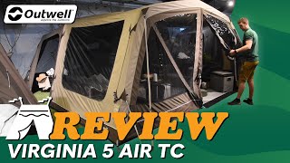 Outwell Virginia 5 Air TC Tent Review 2025 [upl. by Alesram427]