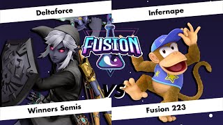 Fusion  223  Deltaforce Link vs Infernape Diddy Kong  Winners SemiFinals [upl. by Katya]