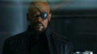 Sam Jackson Rocks a Muthafin Eye Patch in The Avengers [upl. by Anitsirhk853]