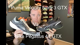 Puma Velocity Nitro 3 Gore Tex vs Nike Pegasus 41 Gore Tex [upl. by Shields]