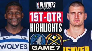 Denver Nuggets vs Minnesota Timberwolves Game 7 Highlights 1stQTR  May 19  2024 NBA Playoffs [upl. by Yarahs]