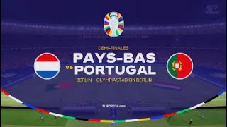 UEFA EURO 2024  PaysBas  Portugal  Match 50 Demifinale [upl. by Ahsyia]