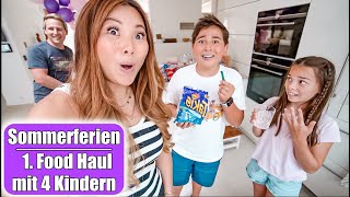 Sommerferien Einkaufen mit 4 Kindern 😍 Takis live Test amp XXL Food Haul  Mamiseelen [upl. by Vladimir477]