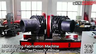 HDPE Fitting Fabrication MachineElbowTeeCrossY fittingsМашина для изготовления фитингов HDPE [upl. by Piggy]