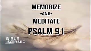 Psalm 91 My Refuge and My Fortress Memorize amp Meditate Video with words NIV [upl. by Tdnaltroc]