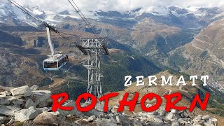 Rothorn Zermatt view on Matterhorn and Swiss Alps Switzerland [upl. by Binette]