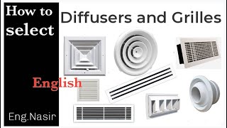 107  How to select grilles and diffusers all type in English [upl. by Donetta]