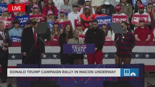 Family of 25yearold Georgia woman who went missing found dead speaks at Trump campaign rally [upl. by Annawahs]