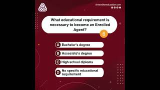 What is the educational requirement for Enrolled Agent  simandhareducation career [upl. by Richel452]