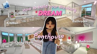 How To BUILD your DREAM BLOXBURG PENTHOUSE Super Easy 🏙️ [upl. by Ylnevaeh708]